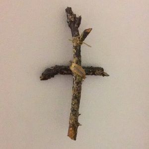 Wood Bark Cross